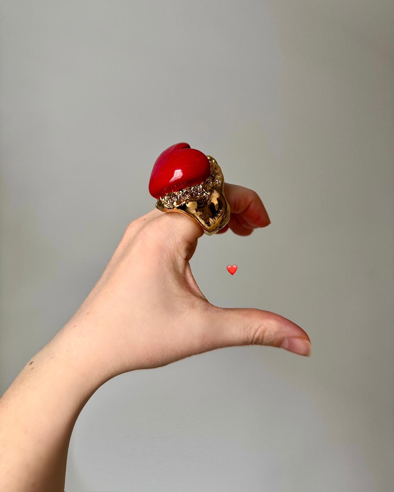 Inel Ceramica "Full of Heart" - 17.3/17.7/18.6 mm - imagine 6