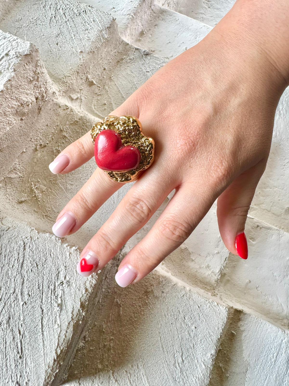 Inel Ceramica "Full of Heart" - 17.3/17.7/18.6 mm - imagine 7